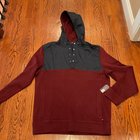 Nautical 1/4 button up hoodie sz Xl NWT - Picture 2 of 5